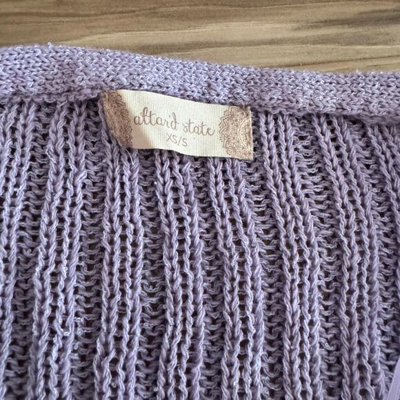 NWT Altar’d State Theresa Oversized Sweater in Lavender - Picture 4 of 6